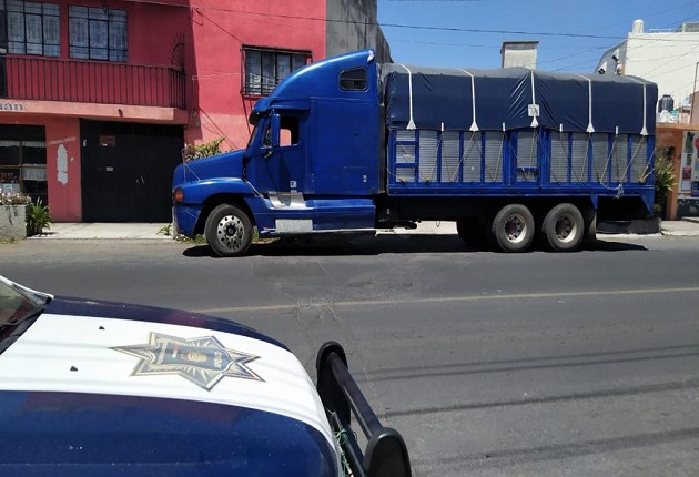 Recupera policía de Apizaco camión robado Cuarto de Guerra Tlaxcala