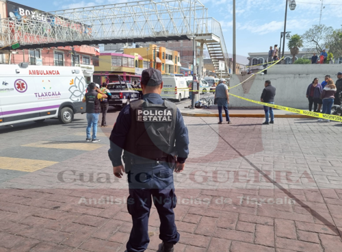 Muere en la vía pública de Zacatelco un hombre en silla de ruedas