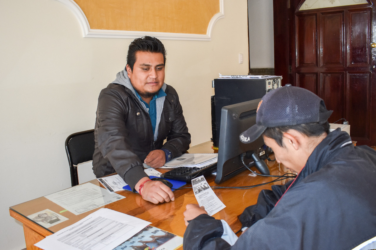 Iniciará campaña de trámite de Cartilla Militar en Zacatelco