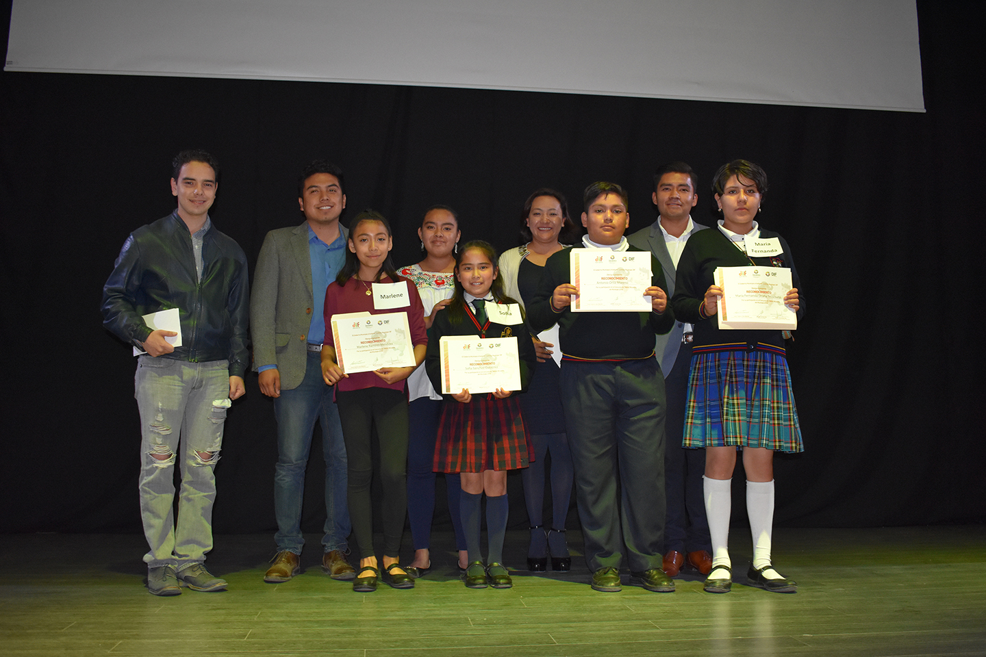 Marlen R. ganadora del Concurso Niños Difusores de Zacatelco 2018