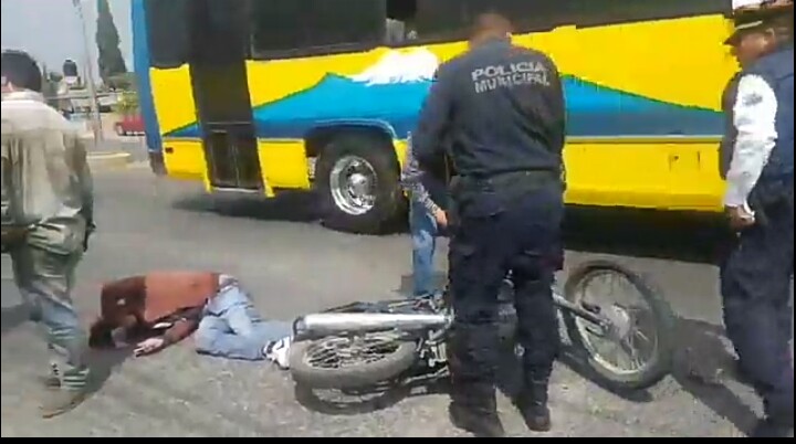 Atropellan a motociclista en la federal Puebla-Tlaxcala
