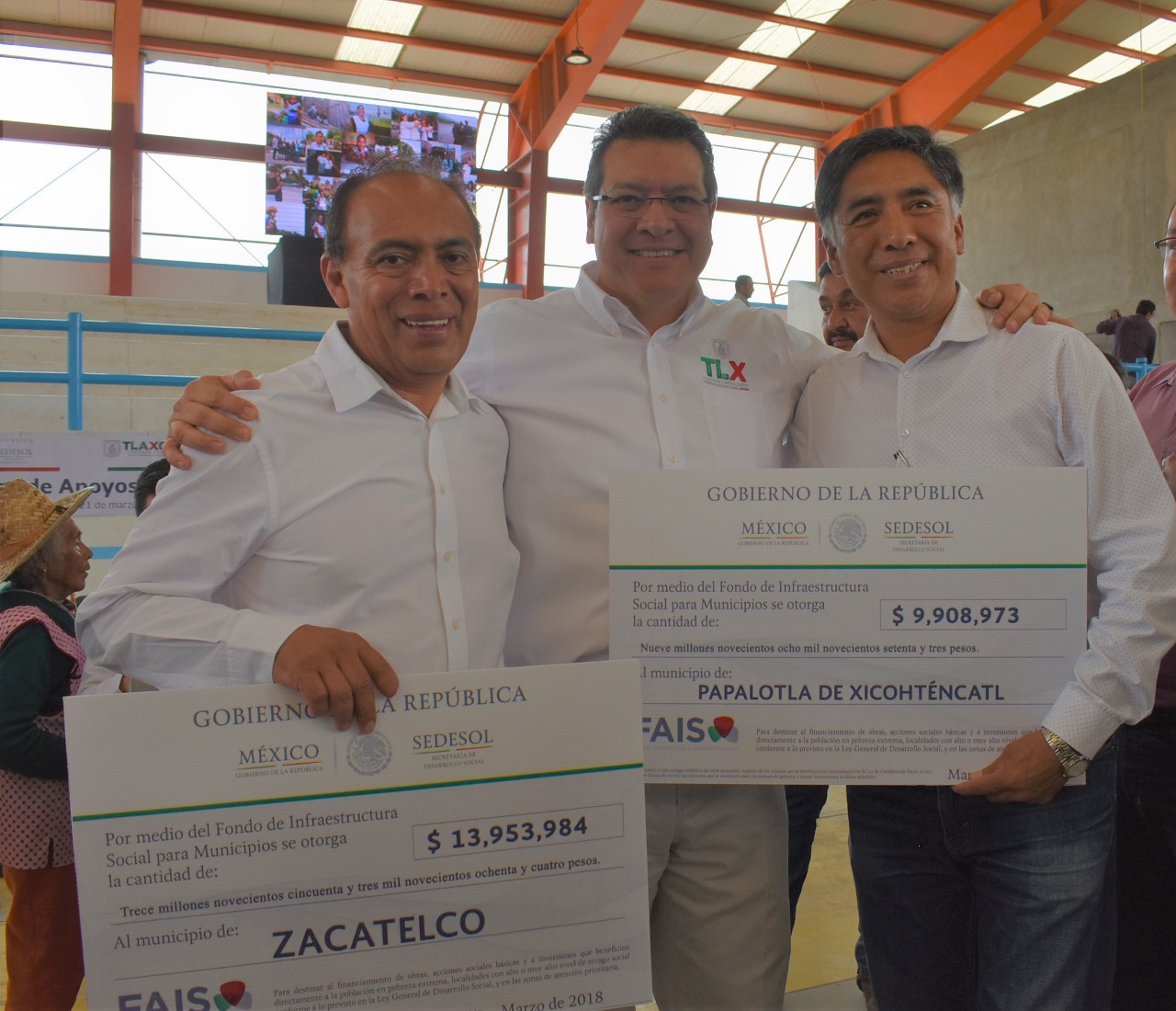 Recibe Zacatelco más de 13 MDP para infraestructura