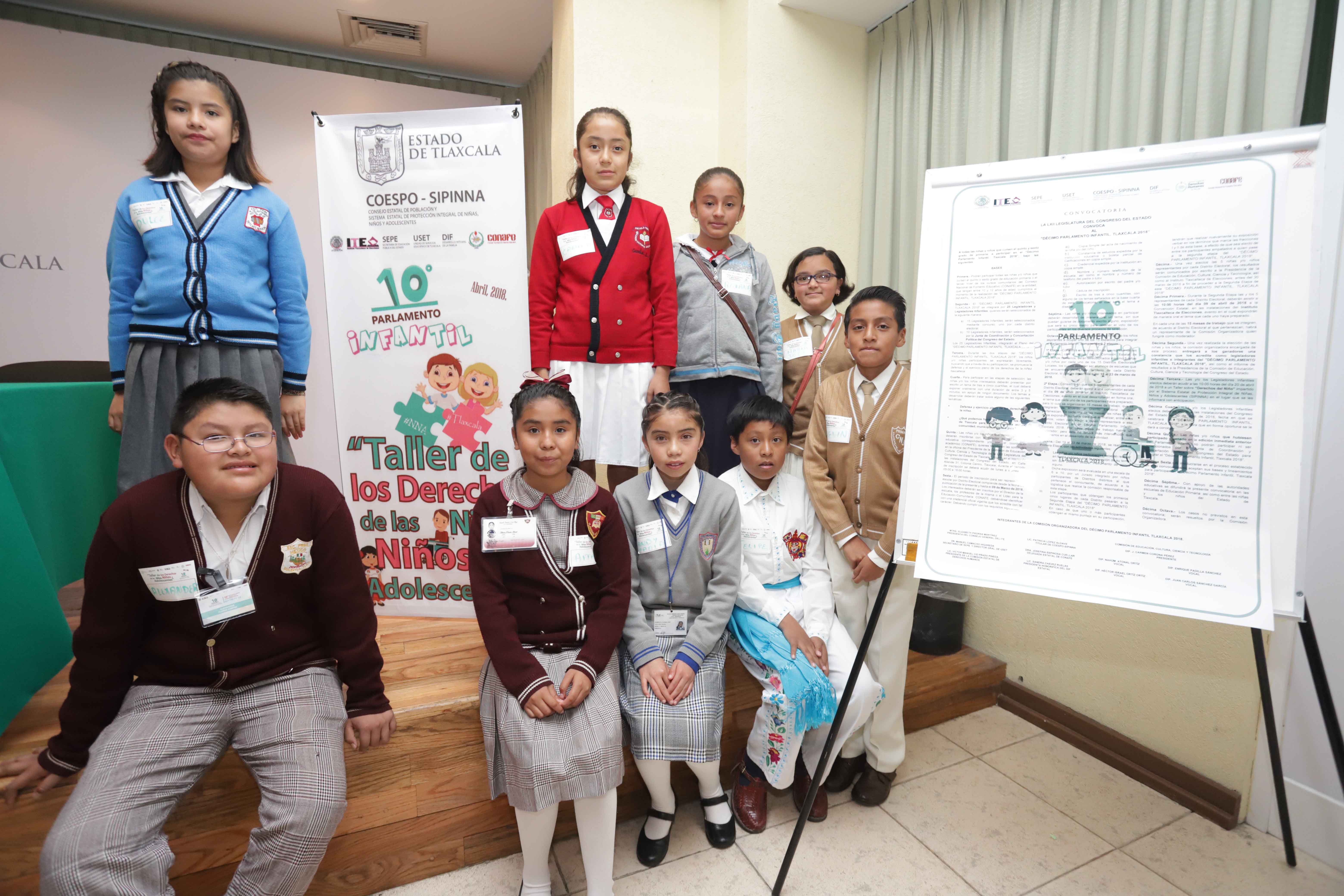 Conocen menores sus derechos en el parlamento infantil