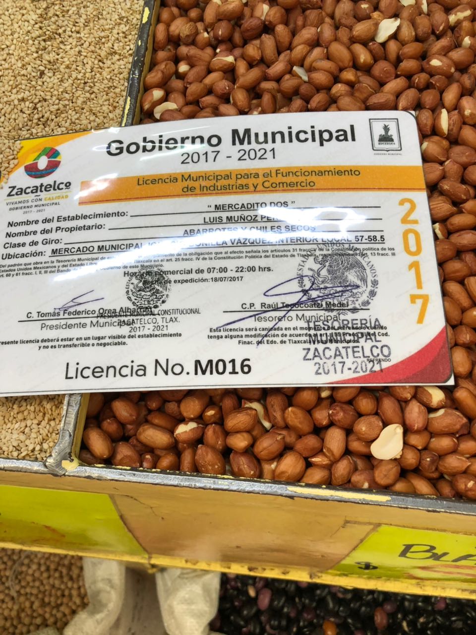 Inspecciona PC y DE locales del mercado municipal de Zacatelco