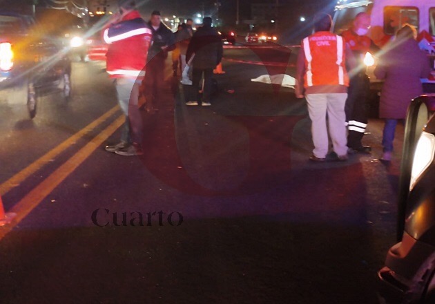 Muere un hombre al ser atropellado en la carretera Apizaco-Tlaxco