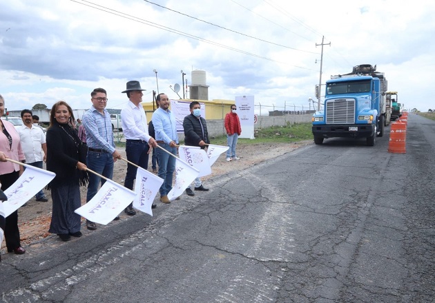 Dan el banderazo de inicio a rehabilitación de la carretera Apizaco-Muñoz