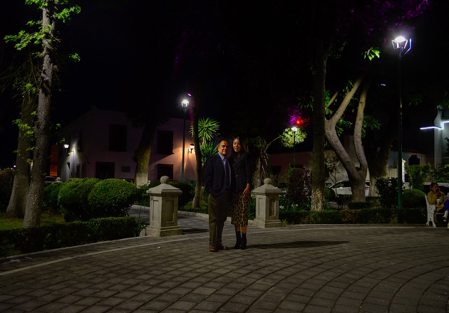 Ayuntamiento de Apetatitlán rehabilitó el parque municipal e instaló nueva iluminación