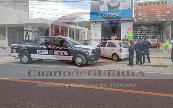 Par de hampones con armas en mano asaltan tienda de pinturas, en Totolac -  Cuarto de Guerra Tlaxcala