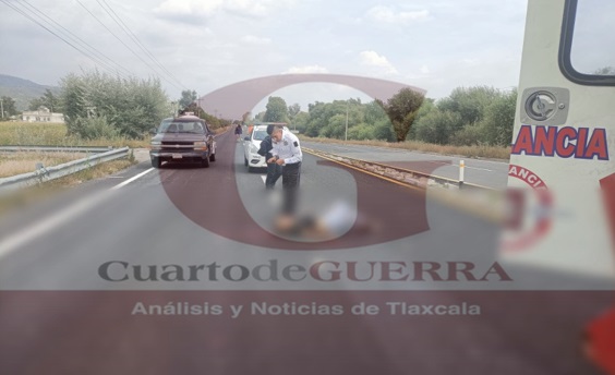 Muere un joven en accidente carretero, en la Tlaxcala-Texmelucan
