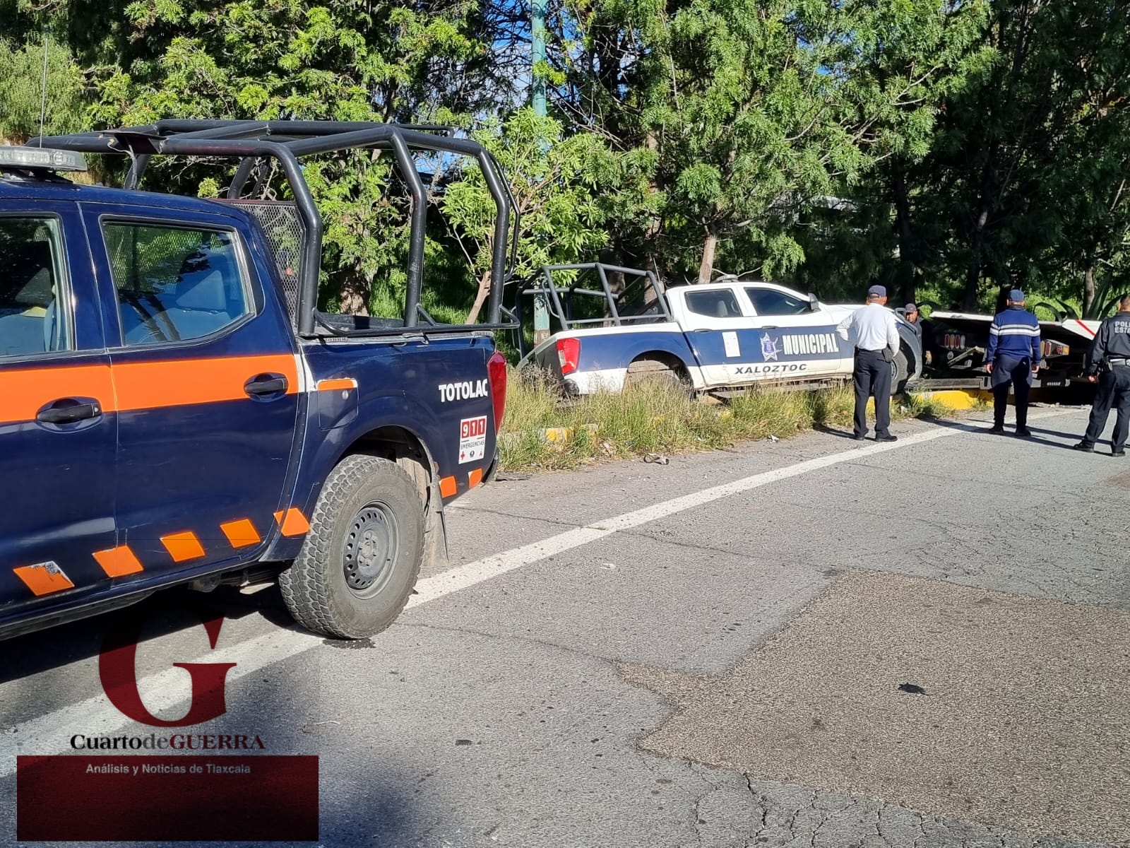 Sufre Accidente Patrulla De Xaloztoc; Exceso De Velocidad, La Posible ...