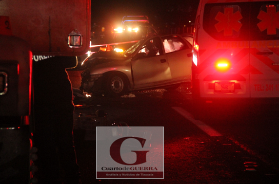 Muere Un Joven Y Queda Atrapado En Un Choque Suscitado En Xaloztoc Cuarto De Guerra Tlaxcala