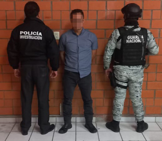 PGJE en colaboración con Guardia Nacional aprehende a Erick N, por secuestro cometido en Tlaxco en 2021
