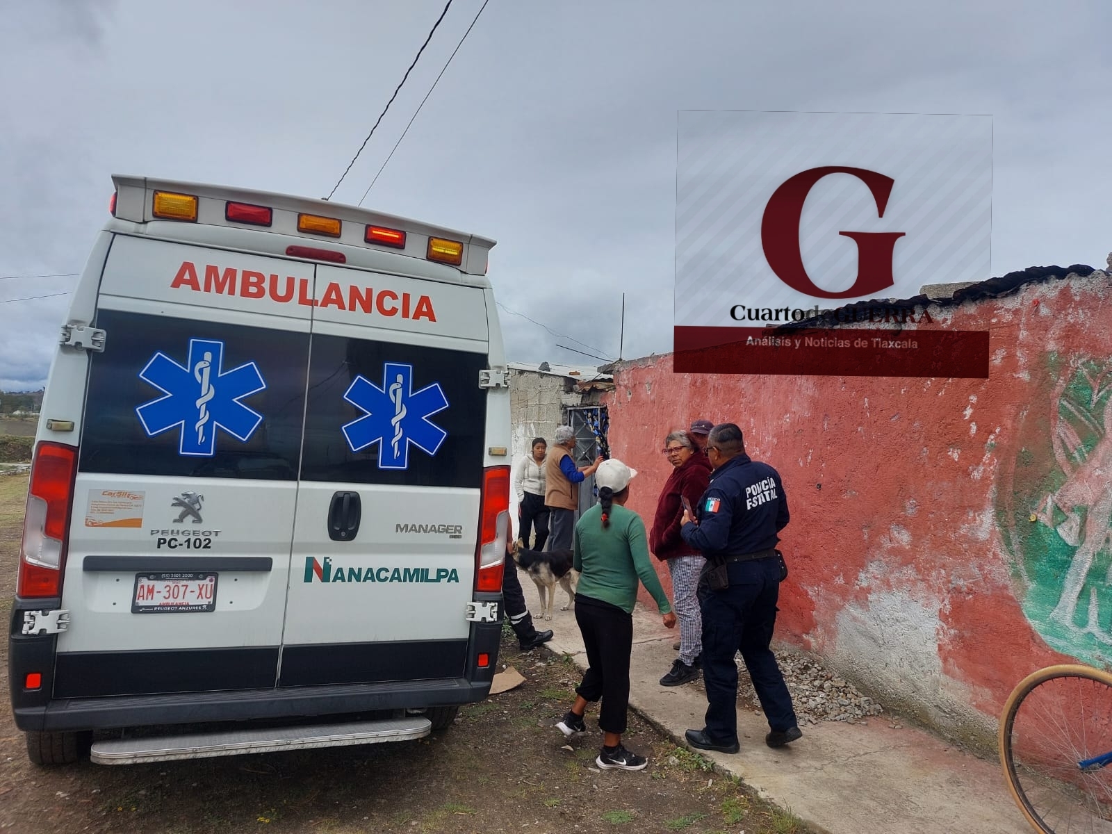 Herido de bala se porta agresivo con paramédicos y no se deja atender, en Nanacamilpa