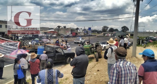 Retiran ejidatarios bloqueos carreteros en Tlaxcala