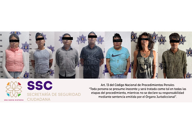 SSC asegura a 15 personas mediante acciones de prevención del delito