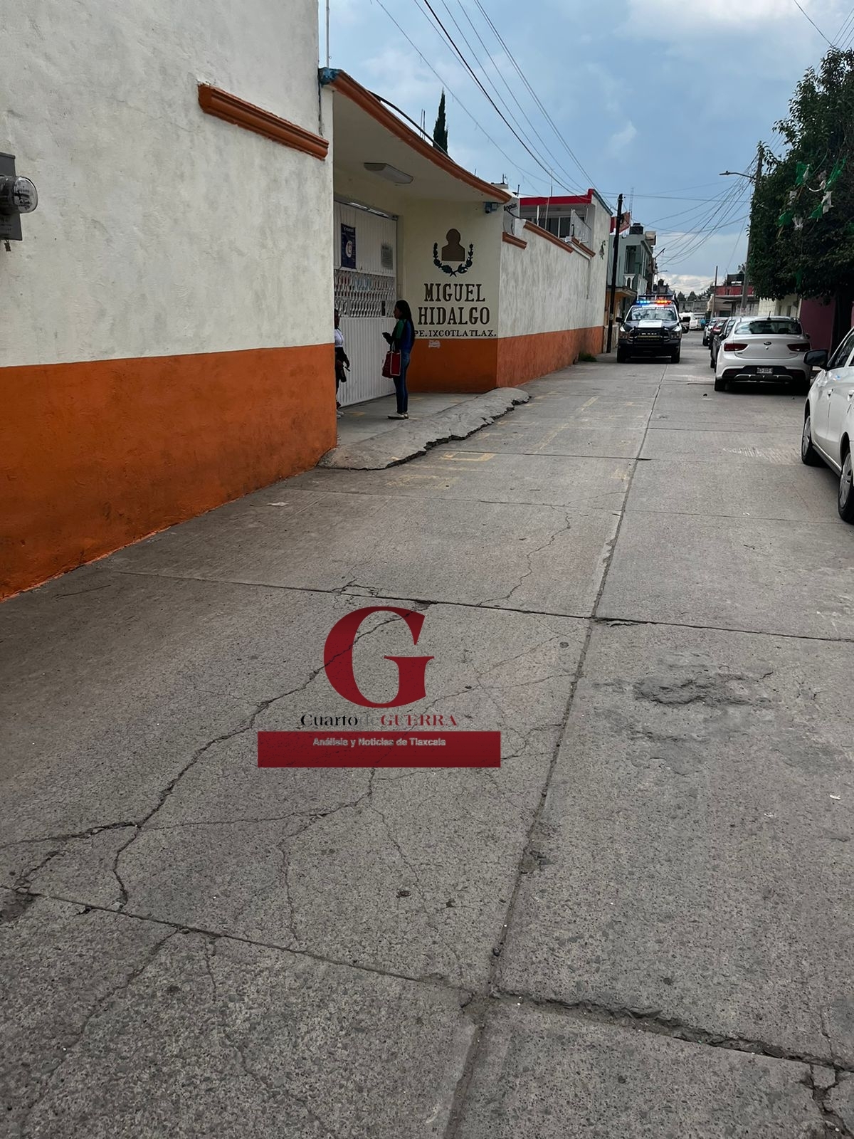 Robo con violencia en escuela primaria de Chiautempan, Tlaxcala