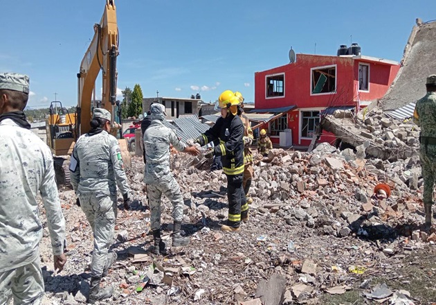 Continúan esfuerzos coordinados de instituciones en Xaloztoc para proteger a población afectada por explosión