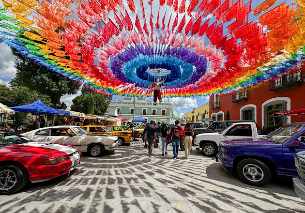 Un domingo de éxito en la Feria Internacional del Arte Efímero y la Dalia Huamantla 2024