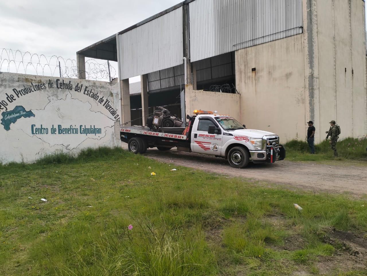 Roban vehículo a gasero en Chiautempan, la recupera Seguridad Pública de Tlaltelulco