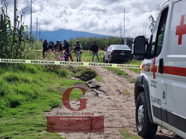 Hallan dentro de costal a un hombre sin vida y con huellas de violencia, en Chiautempan