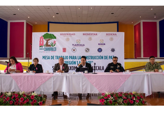 Encabeza Segob Mesa Regional de Seguridad en Cuaxomulco