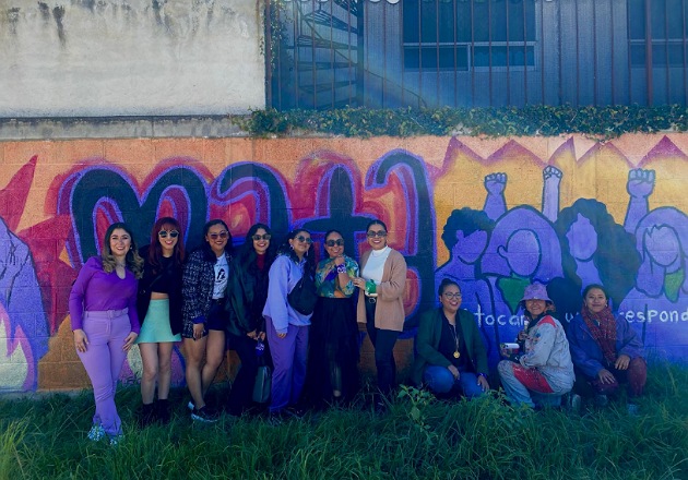 Con mural ‘Lo siento, Mi amor’, activistas de Tlaxcala buscan visibilizar realidad de las mujeres y combatir patrones dañinos