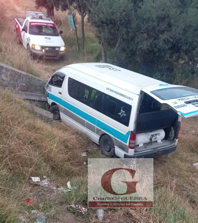 Accidente en carretera Apizaco-Tlaxco deja cuatro lesionados