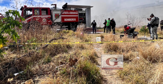 Incendio en bodega textil de Contla de Juan Cuamatzi deja pérdidas materiales