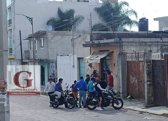 Vecinos de San Pablo del Monte golpean a posible ladrón; lo acusan de intentar robar una motocicleta