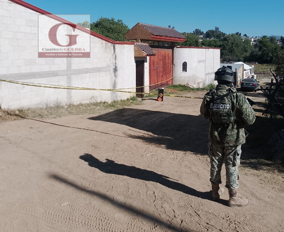 Comando armado balea casa en Ixtacuixtla; encuentran alrededor de 100 casquillos