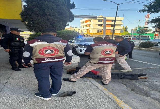 Protección Civil y Policía Municipal de Apizaco atienden reporte de masculino con ausencia de signos vitales y sin señales de violencia