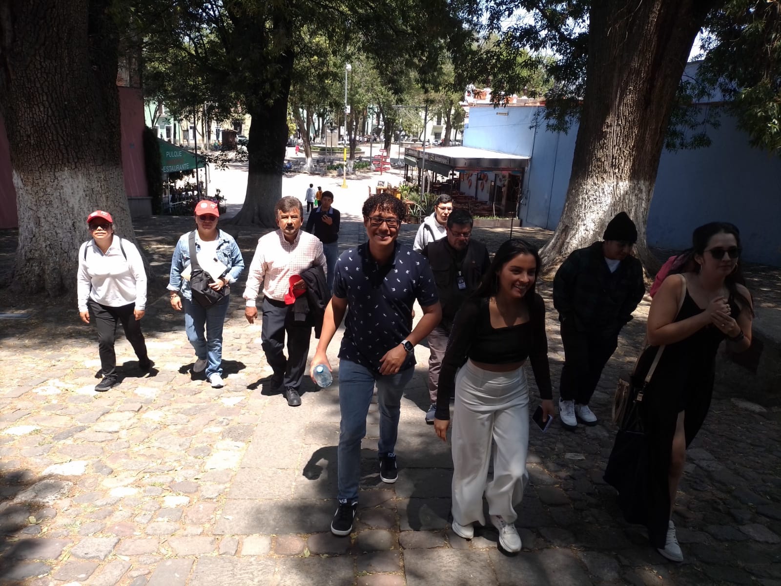 Estudiantes de movilidad en la UATx recorren zonas emblemáticas de la capital por invitación de Sectur Tlaxcala