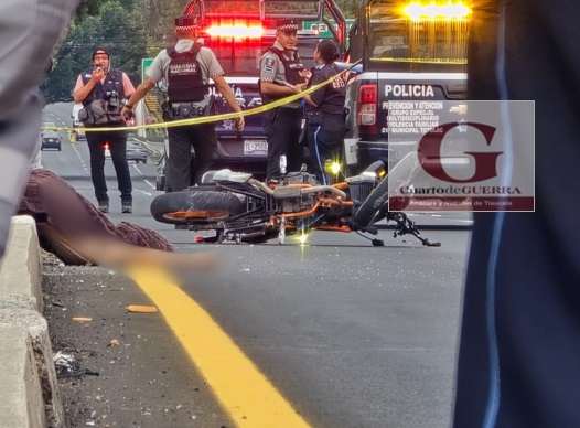Muere motociclista en accidente en la autopista Texmelucan-Tlaxcala