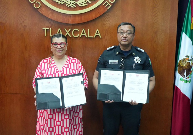 Firma Sandra Aguilar convenio con la Secretaría de Seguridad Ciudadana