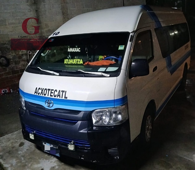 Roban con violencia unidad de transporte de la ruta Acxotecatl en Amaxac de Guerrero