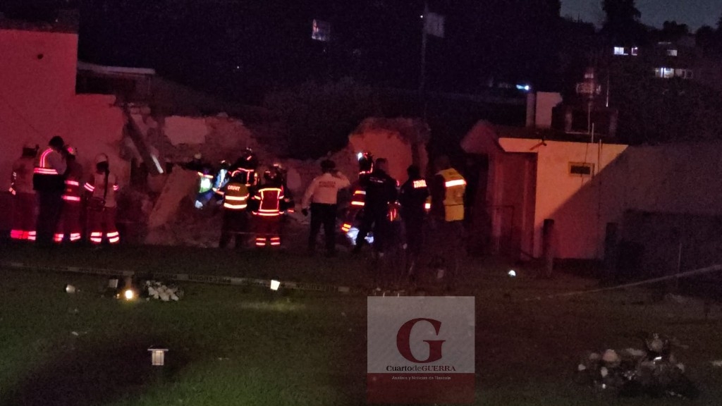 Explosión de pirotecnia en Totolac deja personas lesionadas, con crisis nerviosa y daños materiales