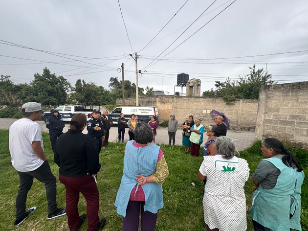 Policía de Chiautempan refuerza comunicación con grupos vecinales