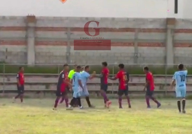 Estalla la violencia en el futbol amateur de la liga de Veteranos de Apizaco