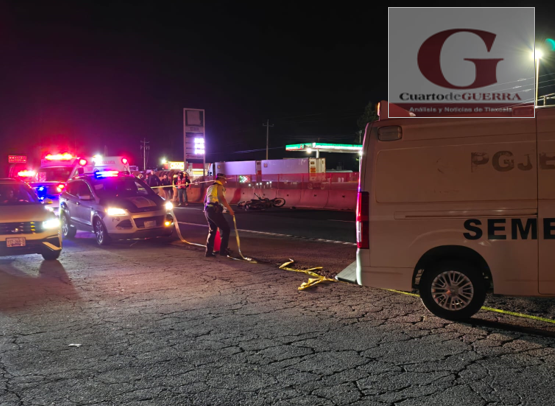 Motociclista muere en Xaloztoc tras ser atropellado; el responsable huye