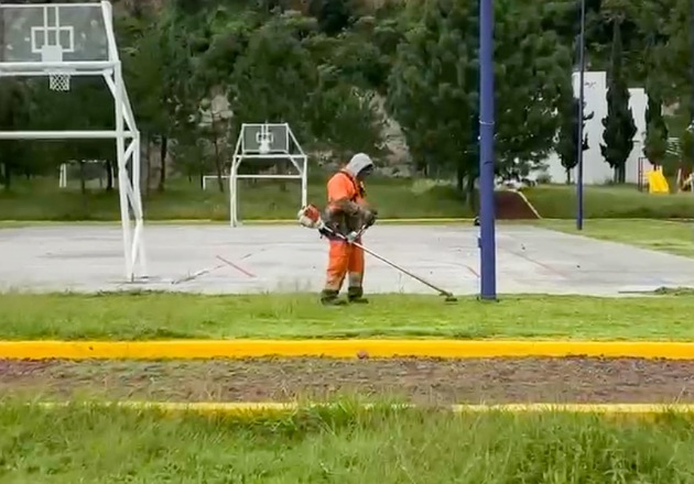 Gobierno de Alfonso Sánchez García continúa con el trabajo de mejora de espacios públicos ahora en Tizatlán