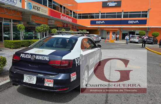 Asaltan a empleado de gasolinería en banco de Chiautempan y le roban 400 mil pesos
