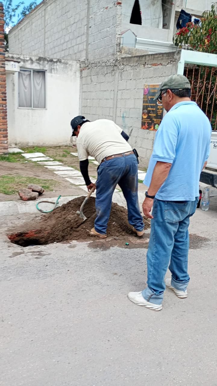 CAPAMH realiza mantenimiento y reparación continua en distintos puntos del municipio