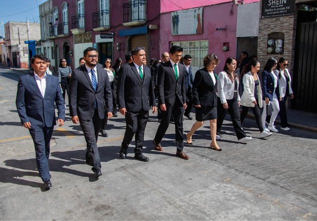 Huamantla celebra su 491 aniversario con desfile y homenaje cívico en el barrio de San Lucas