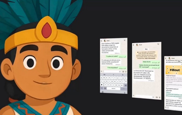 Con asistente virtual ‘Xicoh’ gobierno de Alfonso Sánchez García ofrece trámites por whatsapp sin filas y sin horarios