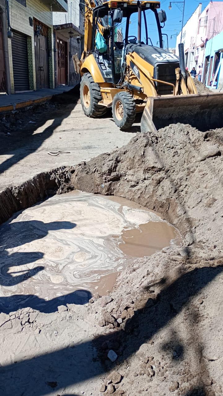 Avanzan los trabajos de reparación y mantenimiento de la red de agua en Huamantla