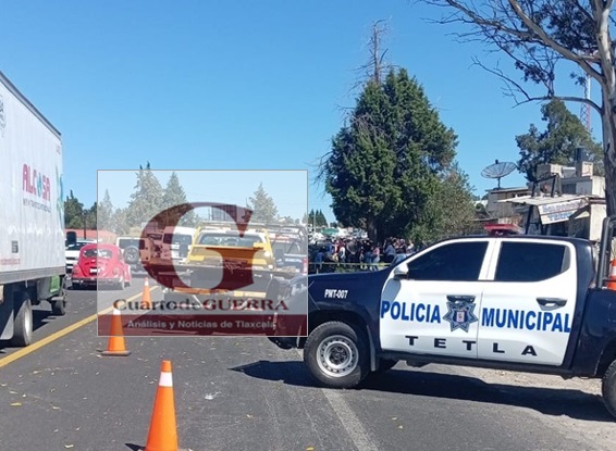Fatal accidente vial en Tetla: Un muerto y un lesionado grave tras violenta volcadura