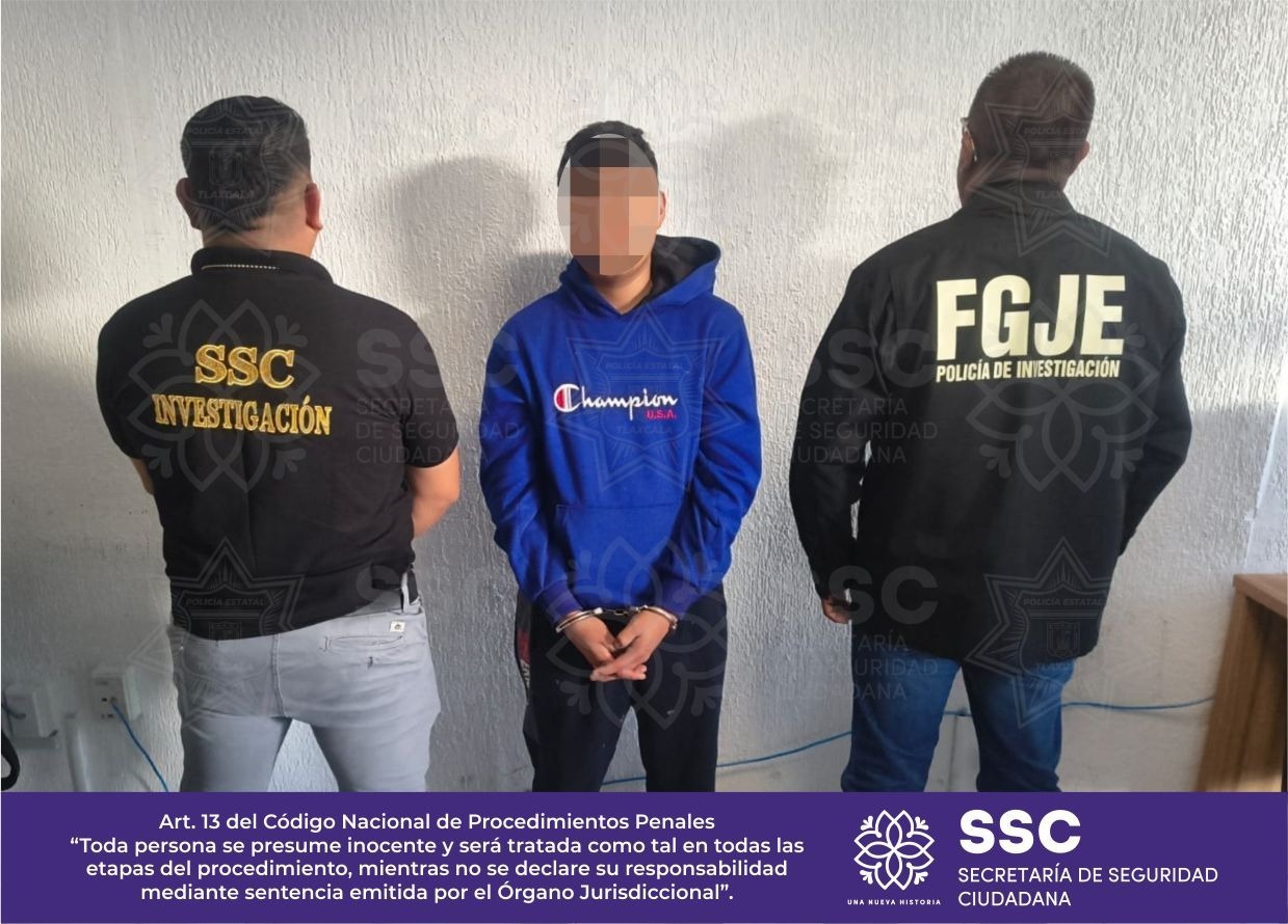 En un trabajo coordinado, SSC y FGJE cumplimentan orden de aprehensión