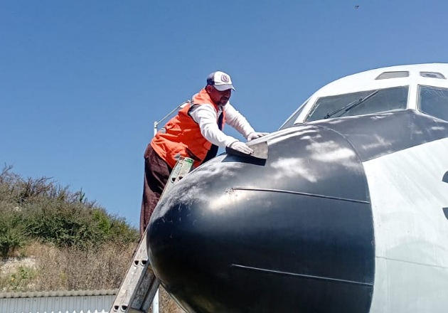 Ayuntamiento de Tlaxcala rescata emblemático avión para proyectar el parque temático de Tizatlán al turismo