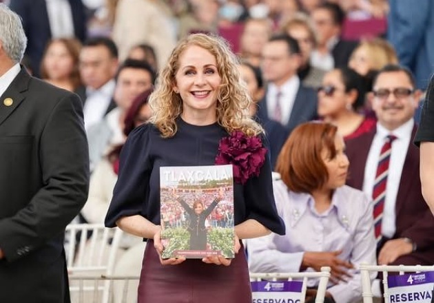 Marcela González acompaña a autoridades de Morena en sus informes de Gobierno