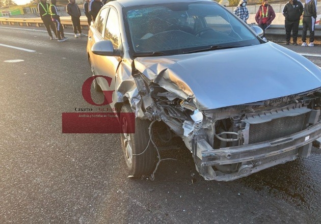 Choque a unidad de apoyo de peregrinos en Xaloztoc deja cuatro lesionados leves